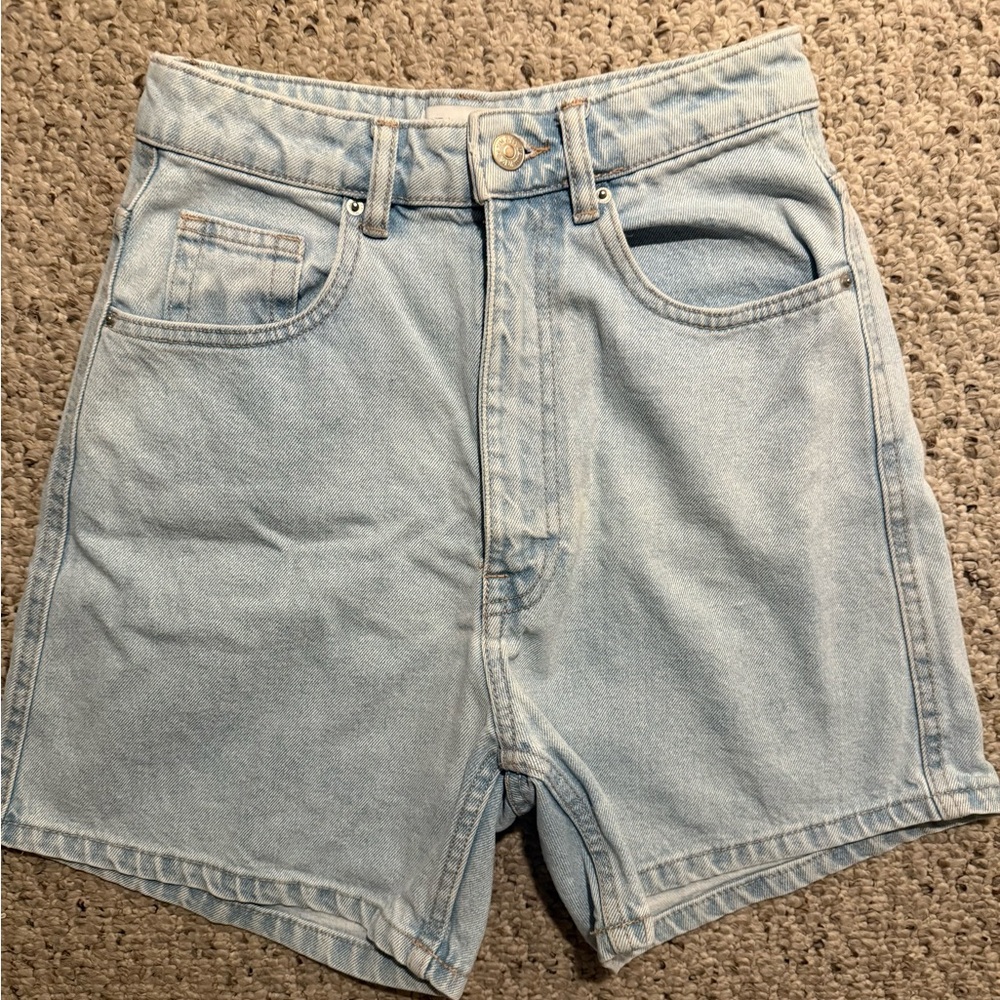 Zara Light Blue Denim Shorts